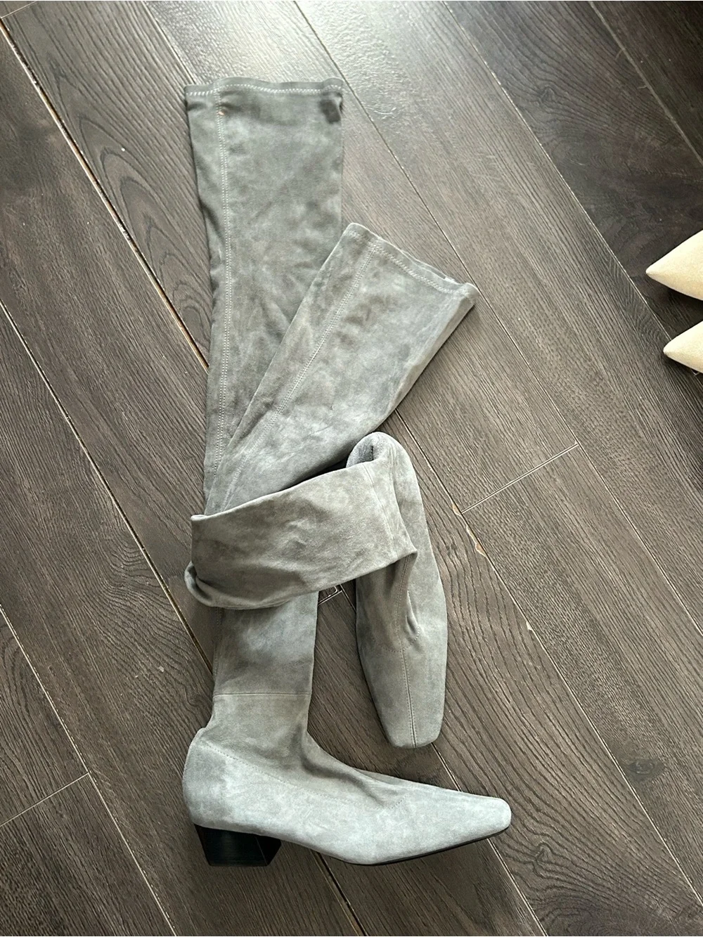 By Far OTK Boots in Gray 36